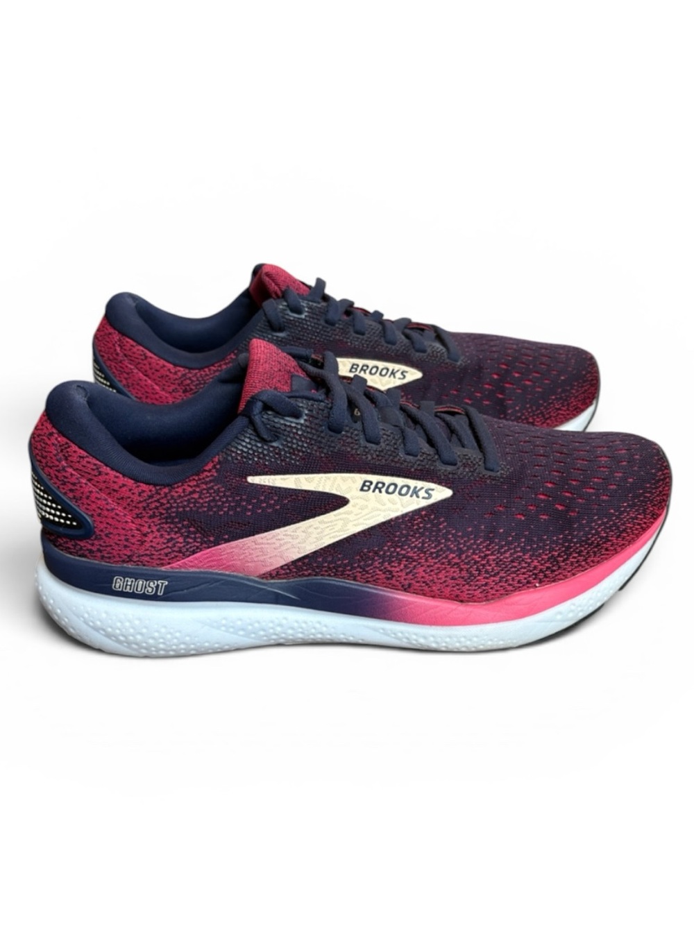 Brooks Ghost 16 Running Shoes Women's 8.5 Peacoat/Raspberry/Apricot Athletic